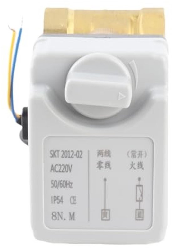 aladdien - Motorized Ball Valve - Elektrische Kogelklep - Normaal Open - AC220V - DN25 - Voor water- en vloeistofregeling - Betrouwbare bediening