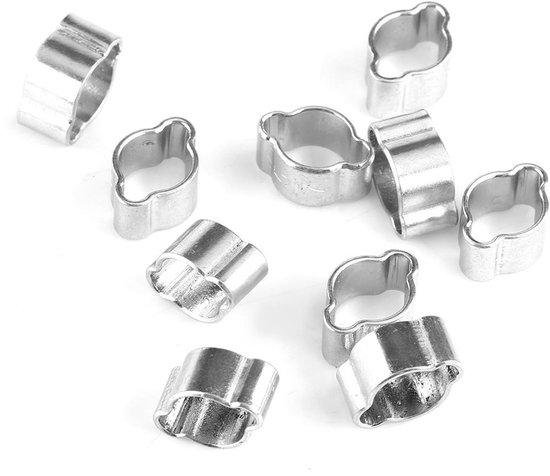 aladdien - Verstelbare Slangenklemmen - Set van 10 - 5-7 mm - Perfect voor Silicoon en Rubber - Duurzaam en Betrouwbaar - Voor Klussen van Merkloos