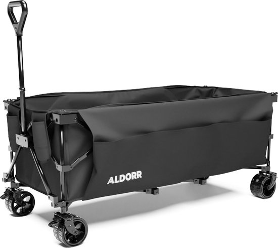 ALDORR Bolderkar - XXL - Opvouwbaar - 300L - 150KG Draagkracht - Zwart - 5 Jaar Garantie van ALDORR