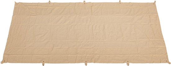 All Purpose Canvas Tarp - Rechthoekig 2x4m - Waterdicht, UV-bestendig en Duurzaam - Ideaal voor Kamperen, Bouwplaatsen en Bescherming van Buitenmeubilair - Versterkte Ringen voor Eenvoudige Bevestiging van Merkloos