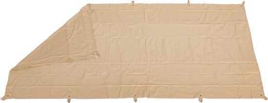 All Purpose Canvas Tarp - Rechthoekig 3x4m - Waterdicht, UV-bestendig en Duurzaam - Ideaal voor Kamperen, Bouwplaatsen en Bescherming van Buitenmeubilair - Versterkte Ringen voor Eenvoudige Bevestiging van Merkloos