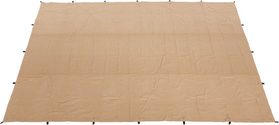 All Purpose Canvas Tarp - Rechthoekig 5x6m - Waterdicht, UV-bestendig en Duurzaam - Ideaal voor Kamperen, Bouwplaatsen en Bescherming van Buitenmeubilair - Versterkte Ringen voor Eenvoudige Bevestiging van Merkloos
