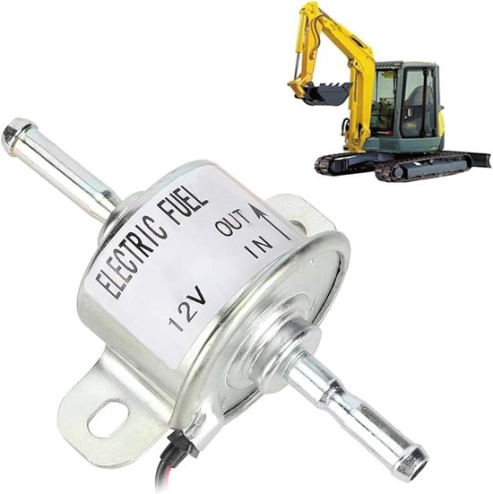Allecto 12V Externe Elektrische Brandstof Toevoerpomp Vervanging voor 4TNV88 3TNV88-NHB NHBB 129612-52100 - Brandstofpomp - Vervangende Pomp - Hoge...