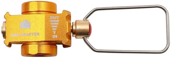 Allecto - Camping Gas Saver - Gas Converter Shifter - Praktisch en herbruikbaar - Gouden - Butaangas Cartridge Converter - Veilig buitengebruik - C... van Merkloos