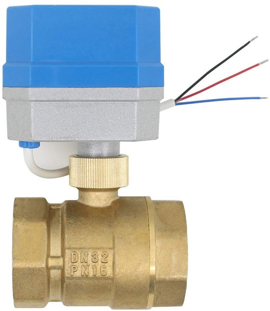Allecto - - Electric Ball Valve - Motorized Ventiel - 1-1/4 Inch - Solenoid Klep - Duurzaam en Betrouwbaar - Geschikt voor Diverse Toepassingen - 12V van Merkloos