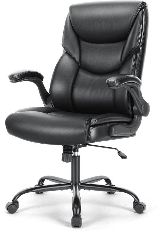 Allecto - Ergonomische Gamestoel - Wielen - PU Leer - Ondersteuning Lendenwervel - Ergonomisch - Gaming - Geschikt voor Thuis of Kantoor - Zwart van Allecto