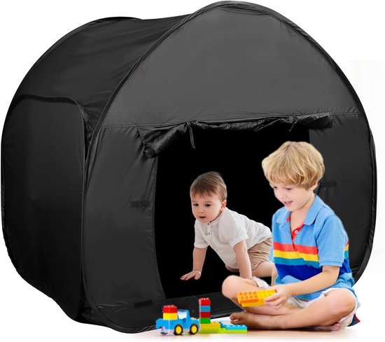 Allecto - Grote Sensorische Tent - Pop-up Tent voor Kinderen - Opvouwbare Speeltenten - Calm Down Corner Tent - Speeltenten voor Kinderen - Goede Lichtblokkerende Eigenschappen - Geschikt voor Kinderen - Blauw. van Merkloos