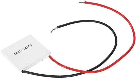 Allecto - Koelplaatmodule - Peltier-element - 12V 3A - 30 x 30 mm - Elektrische Koeler - Voor Koelkastplaten - TEC1-12703