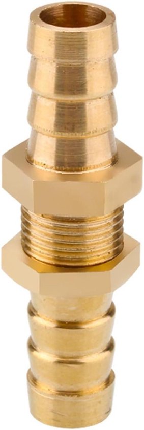 Allecto- Messing Slang Connector - Waterpijp - 25mm - Luchtbrandstof - Slang Joiner - geschikt voor Pagode - messing Plaat - Gezamenlijke Pijp Aansluiting - Gasslang Montage