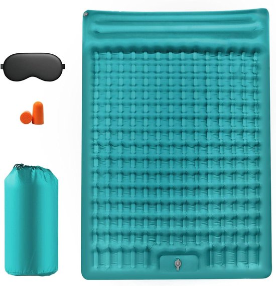 Allecto plus - Campingmat voor 2 personen | Isolerend en zelfopblazend | Luchtmatras voor outdoor camping | Opvouwbaar en ultralicht | Inclusief kussen | Opblaasbaar bed | Isomat voor tent | Ideaal voor kamperen van Merkloos