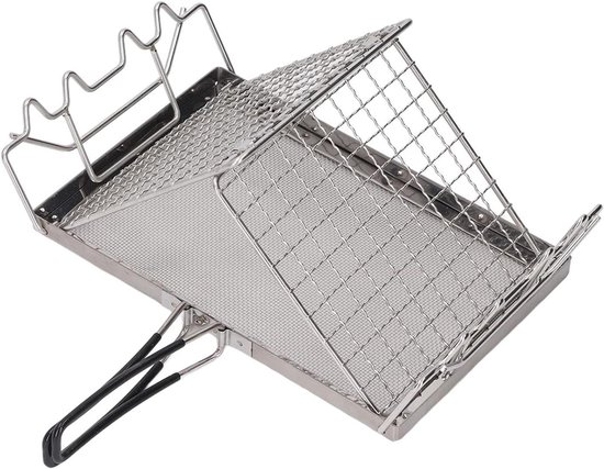 Allecto Plus - Draagbare camping kookstel van roestvrij staal, inklapbaar ontwerp voor stabiliteit, ideaal voor buiten koken, picknicks en kampeertochten. van Allecto Plus