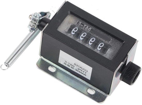 Allecto plus - Mechanische handteller met 5-cijferige resetbare handmatige handtrekfunctie van Allecto