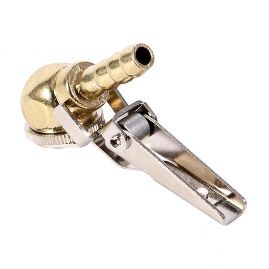 Allecto plus - Voetband Luchtpomp Bal Clip-On met Flexibele Slang en Bandenpomp van Merkloos