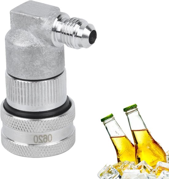 Allecto Premium - Ball Lock Homebrew Bier Snelkoppeling Vaatje Roestvrij Staal MFL1 4in - Incl. Slangklemmen - Brouwen Accessoires van Merkloos