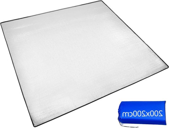 Allecto - Slaapmat - Opvouwbaar - Aluminium - Isolatiemat - Kamperen en buiten - Geschikt voor alle outdoor activiteiten - Zilver - Comfortabel en isolerend - Opvouwbaar model. van Merkloos