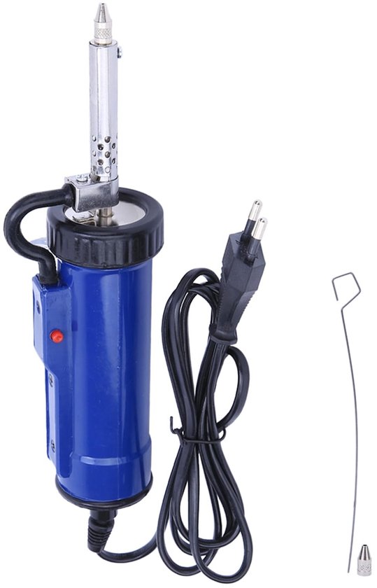 Allecto - Soldeerpistool - Elektrisch - EU Plug - Desoldeer pomp - 30W - Geschikt voor soldeergereedschap en voorgesneden siliconen buizen - Zwart ...