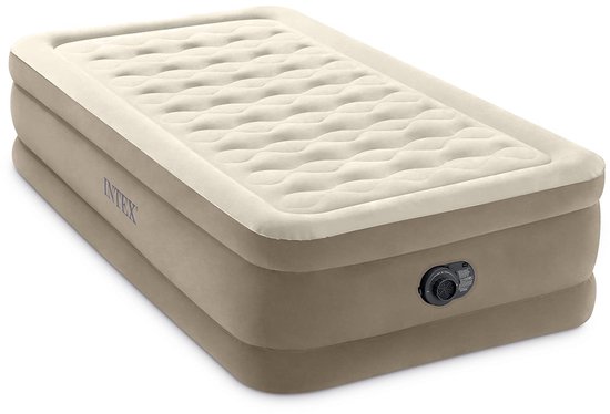 Allecto - Ultra Plush luchtbed - 1-persoons - Ingebouwde pomp - 191cm x 99cm x 46cm - Comfortabel slapen - Ideaal voor gasten