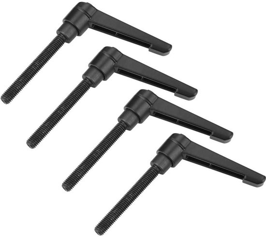 Allecto - Universele Klemhendel - Verstelbare Klem - 60mm - Roestvrij staal - Handgreep - Geschikt voor mechanische toepassingen - 4 stuks