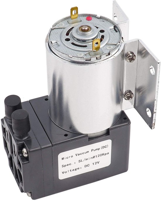 Allecto - Vacuümpomp 12V - Elektrisch - Compact - Hoge zuigkracht - Mini - Luchtpomp - Geschikt voor Auto's - Zwart van Merkloos