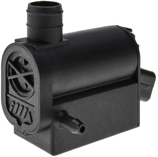 Allecto - Voertuig Voorruit Wasmachine Pomp - 3-Pin Connector - 12V - Zwart - Vervangingsdeel - Geschikt voor Hyundai modellen van Merkloos