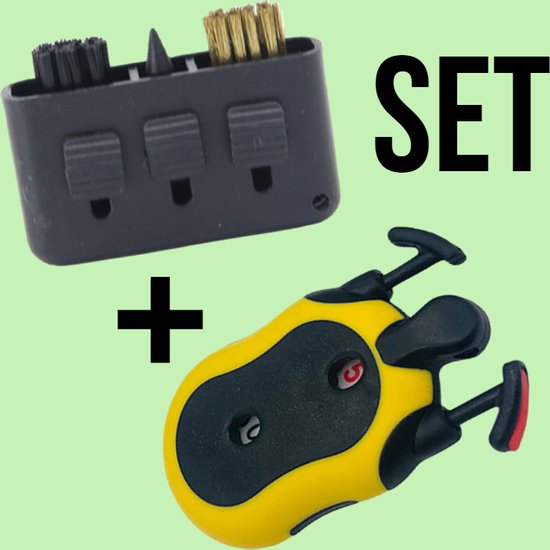 Allernieuwste SET Golfclub Reiniger PLUS Slagenteller - Golf Reinigingsborstel - Golf Scoreteller - Golf Borstel + Golf Score Teller SET van Benson