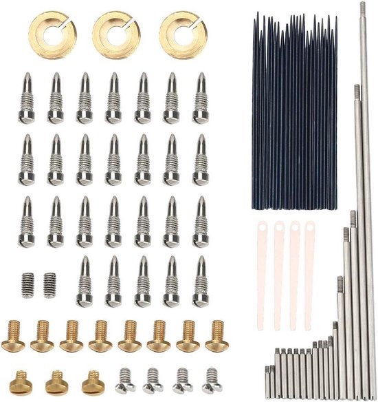 Altsaxofoon Reparatiekit - Saxofoon Onderhoud - Muziek Instrument Reparatie - 8-in-1 Set - 16.4 cm Lengte - Metaal