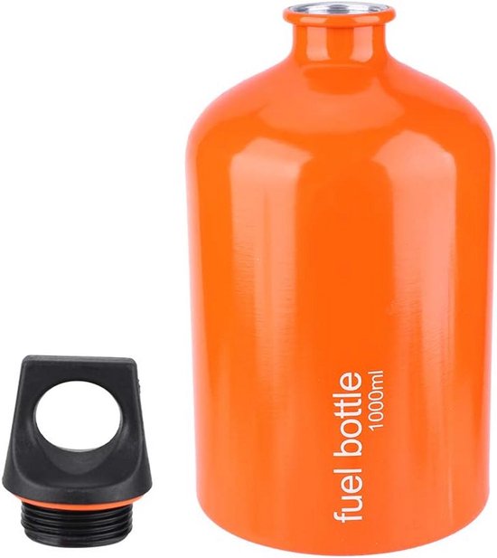 Aluminium Brandstof Fles 1000ml voor Camping en Outdoor Kooktoestellen van Merkloos