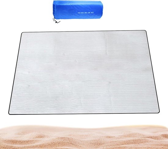 Aluminium Folie Schuim Mat - Geïsoleerd Tentpad Isolerende Deken - Buitenactiviteiten Comfort - Water- en Oliebestendig - 150x200cm - Grijs