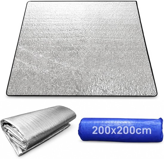 aluminium isolatiemat, schuimmatten, slaapmat voor camping, thermomat, opvouwbare tentmat, vloermat voor camping