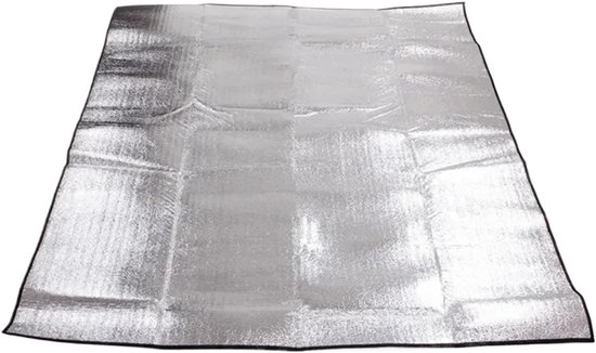 Aluminium Kampeermat - Isolatie Deken - Comfort Buiten - Reflecteert Lichaamswarmte - 200 x 120 cm - Aluminium