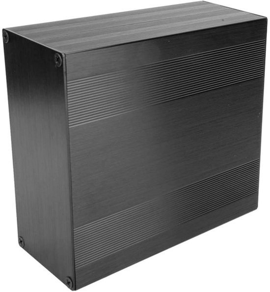 Aluminium koelbox - Elektronische doos - Gesplitste behuizing - 1,25-1,5 mm baffle-dikte - GPS-analyserbehuizing - HIFI-versterker - Doe-het-zelf - Geschikt voor DIY projecten - Zilveren model, 68 x 145 x 150mm