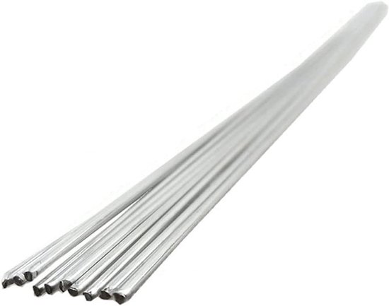 Aluminium Lasstaven - Soldeer Staven - Watertank Repareren - TIG Gassoldeer - 2.4 mm - Aluminiumkleur