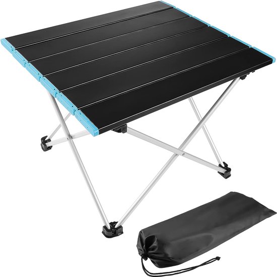 Aluminium opvouwbare tafel - draagbare klaptafel - aluminium reistafel - lichtgewicht aluminium campingtafel voor camping, tuin, balkon, picknick, buitengebruik, multifunctionele opvouwbare tafel van Lifetime Garden