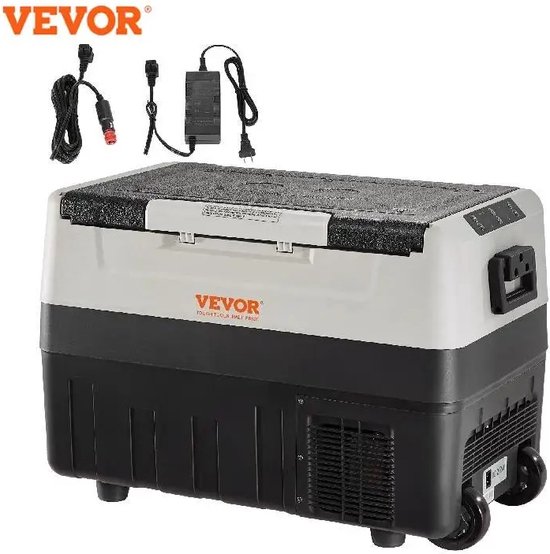AM Products - Auto Koelbox - Koelbox Elektrisch 12V 230 Volt - Elektrische Koelbox - Koelbox Auto - Koelbox 12V - 24V - 45L - 69.3x34.5x45.6 - Merk: Vevor® van Merkloos
