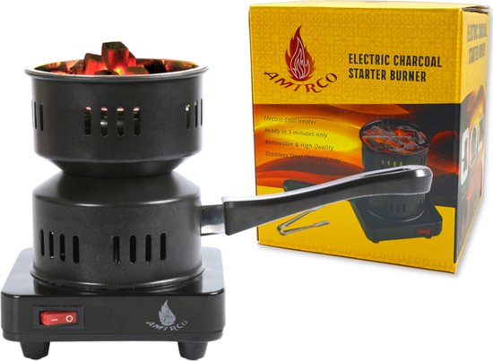 Amirco Elektrische Kolenbrander - kolenstarter voor kooltjes - 650W