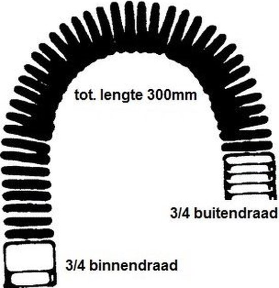 AMNITEC gasslang, 300mm van GOK