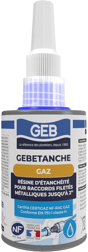 Anaërobe Hars - Schroefdraad Afdichter - Gasleidingen Afdichten - Geschikt voor Perslucht - 75 ml