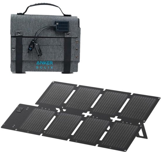 Anker SOLIX PS60 - Portable Solar Panel - 60W - Backup stroomuitval - Camping - Outdoor van Merkloos