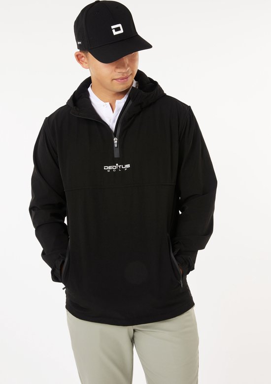 ANORAK JACKET BLACK - 1/4 ZIP - GOLF JAS - MAAT S - DEDITUS GOLF van Deditus Golf