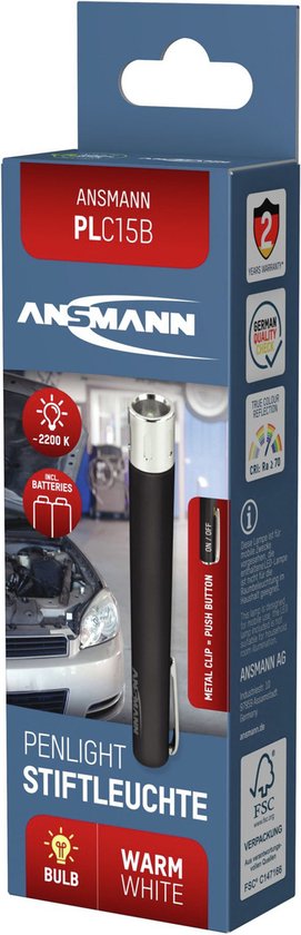 Ansmann penlight PLC15B batterijgevoed - koel wit van Merkloos