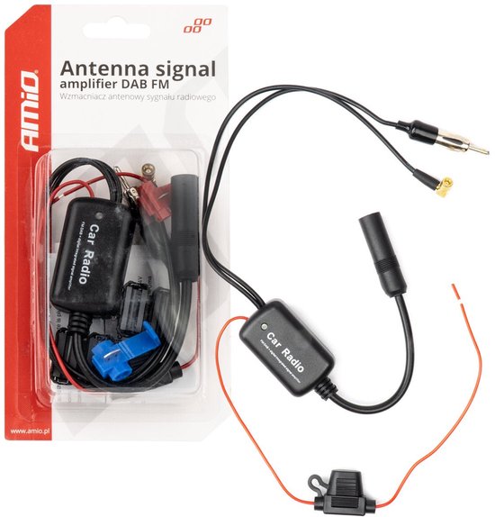 Antenne Signaalversterker 12V DAB/FM voor Autoradio - Sterker en Stabieler Signaal
