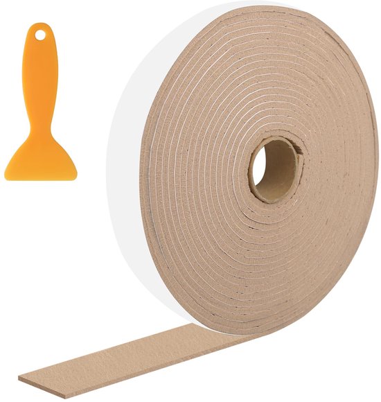 anti-condensatiestrip voor ramen, anti-condensatie, viltstrips, condensatiedruppel, absorberende tape, weerbestendige isolatietape voor ramen, 3 cm x 8 m