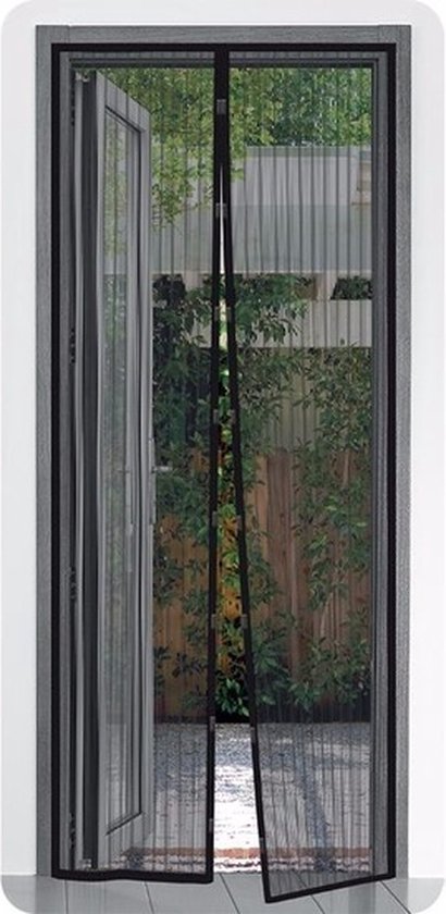 Anti vliegen deur hor met magneetsluiting - opzet deurhor - 210 x 50 cm van Merkloos