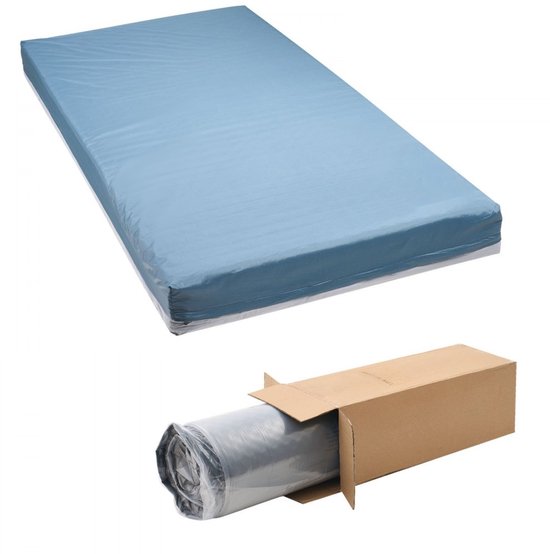 Antidecubitus Matras - Doorligmatras - Waterdicht - Meerlaagse Schuimkern - 203 x 91,4 x 15,3 cm - 204 kg Draagvermogen - Voor Verpleeghuis & Thuiszorg van Merkloos