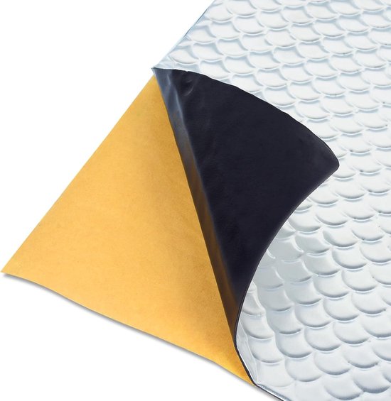 Antiresonantie Isolatie 34 Vellen 2mm 40x25cm Zelfklevend voor Voertuigen, Geluidsisolatie en Trillingsdemping (3.4m2)