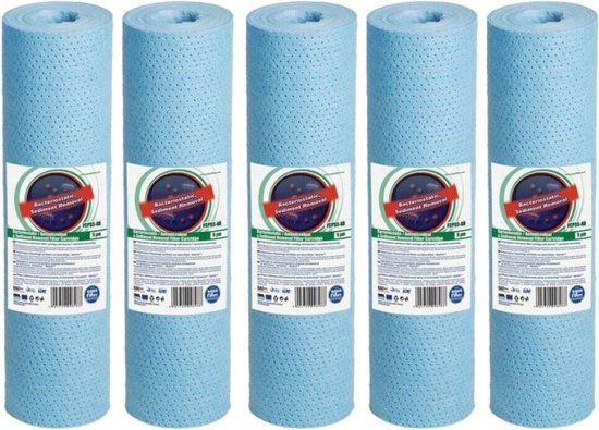 Aquafilter 5 stuks !! Antibacterieel Sedimentfilter 5 micron van 100% pure polypropyleen voor 10" filterhuis (A3) van Aquafilter