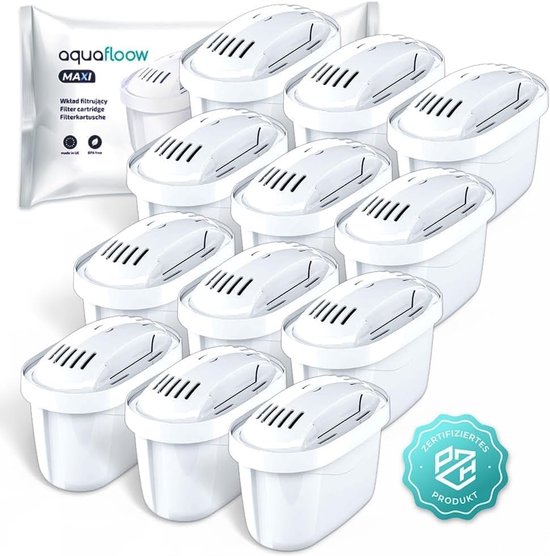 Aquafloow Waterfilterpatronen geschikt voor de Brita Maxtra+, 12-Stuks van Merkloos