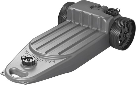 Aquaroll Vuilwatertank - 38 liter - Grijs - Unieke vorm - Inclusief spanbanden - Gemakkelijk te reinigen van Fiamma