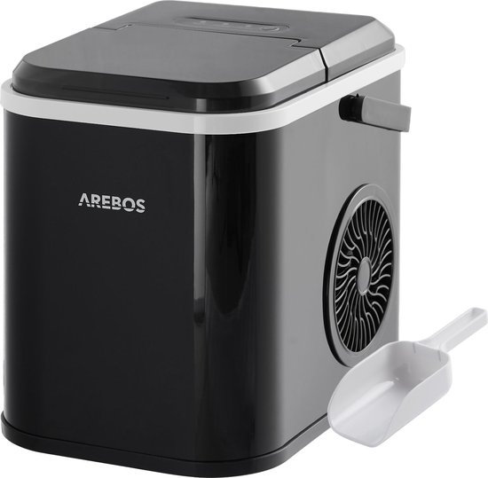 AREBOS IJsblokjesmachine - Ijsmachine - 1,1 L - 12 Kg - Zwart van AREBOS