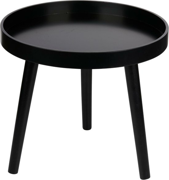 Arti Casa Bijzettafel - plant verhoger - zwart - hout - 40 x 36 cm van Arti Casa